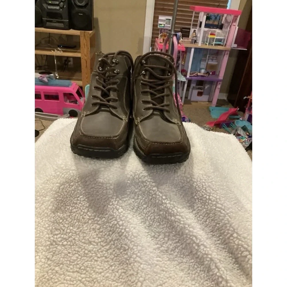 Dockers Moc Toe Chukka Boots Men's 12M Brown Leather Lace Up Casual Work